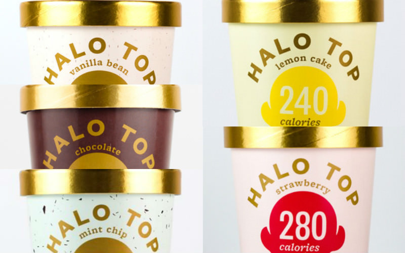 macro ice cream halo