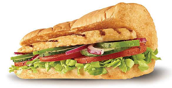 subway over roasted chicken sandwich