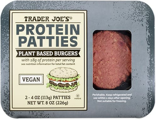 trader joes protein patties